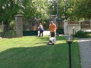 Práce na školní zahradě